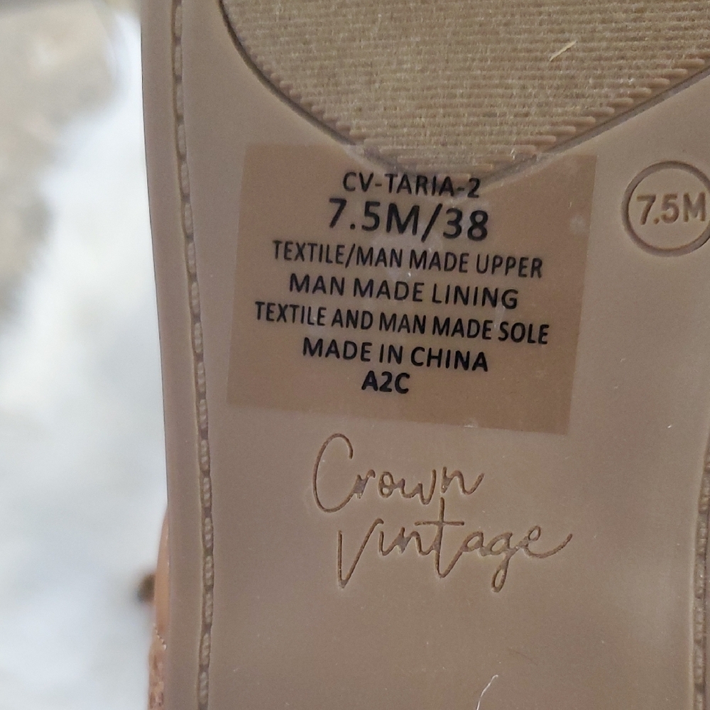 Crown Vintage Tan Sandals with Braided Straps - Picture 11 of 16